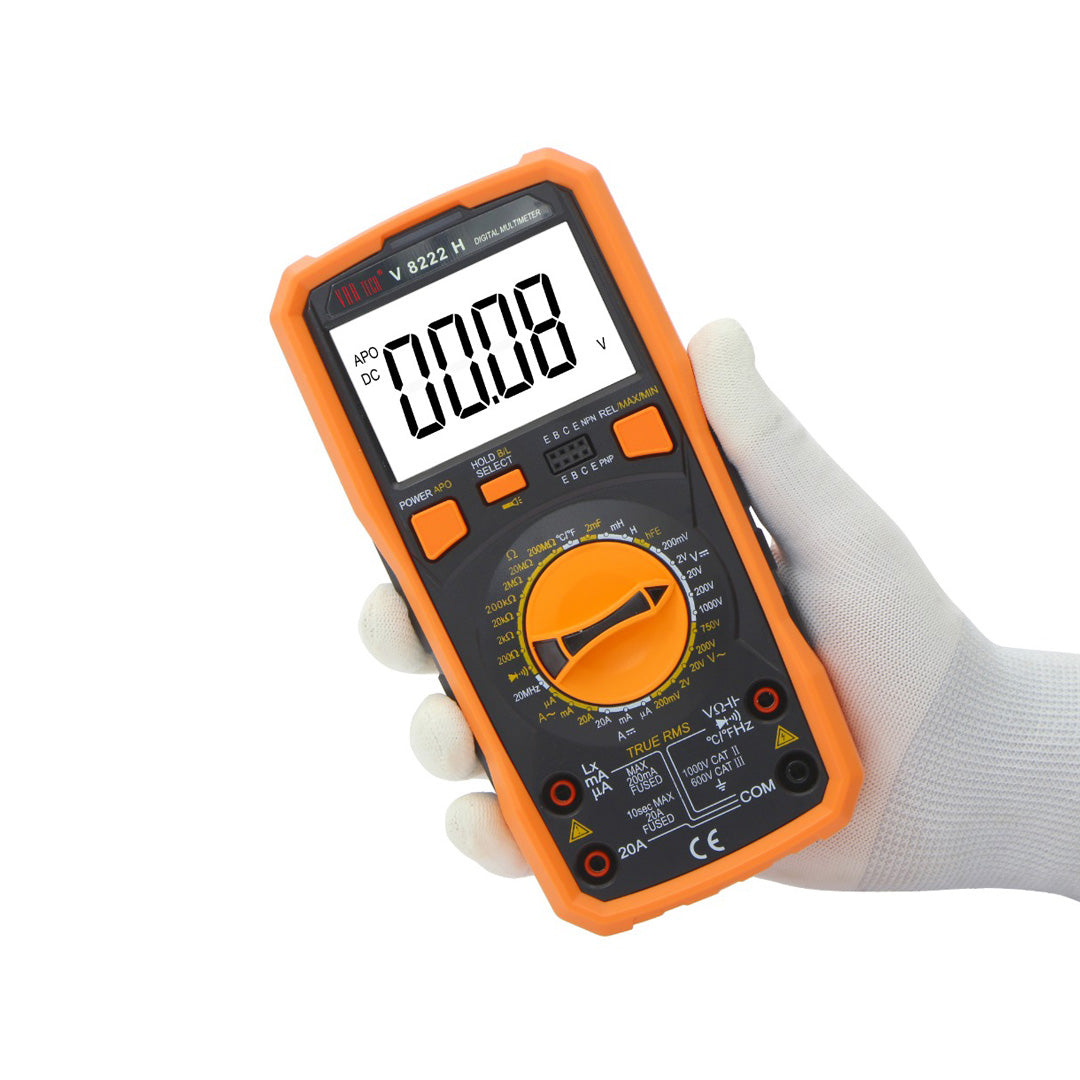 VAR TECH V 8222 H True RMS 750VAC 1000VDC 20A AC/DC LCR Digital Multimeter VAR TECH V 8222 H True RMS 750VAC 1000VDC 20A AC/DC LCR Digital Multimeter